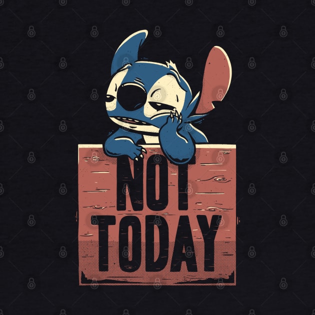 Stitch Not Today by eduely